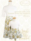 画像3: トップスホワイト切替ワンピース (summer lemon print ver)  (3)
