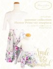 画像3: トップスホワイト切替ワンピース(summer Flower Print ver)  (3)